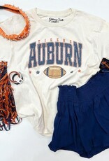 Auburn War Eagle Graphic Tee in Tan