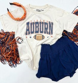 Auburn War Eagle Graphic Tee in Tan