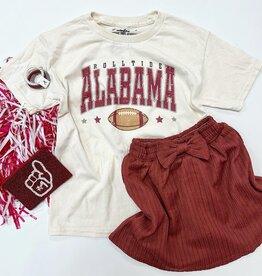 Alabama Roll Tide Graphic Tee in Tan