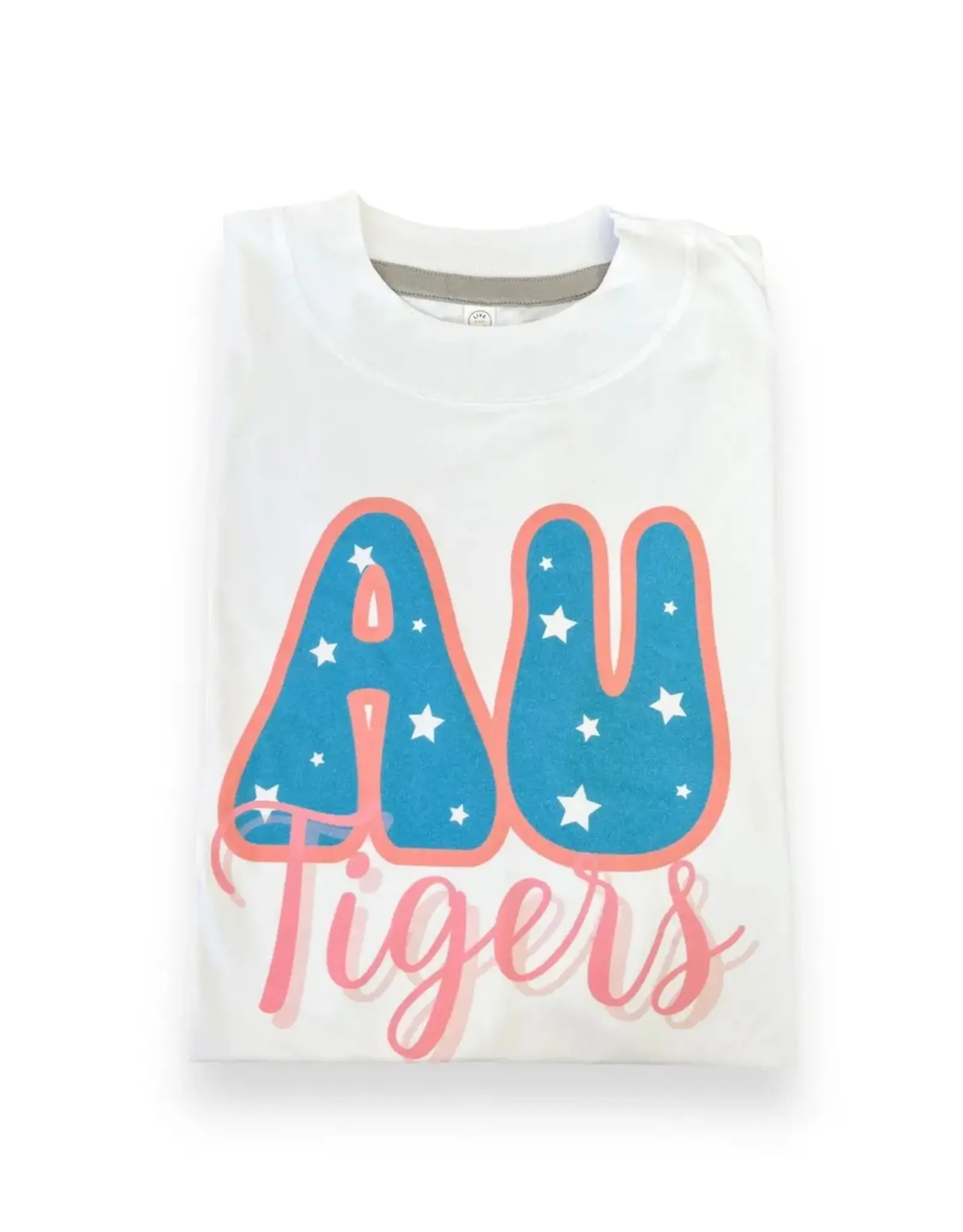 Auburn Tigers Crop Tee in White