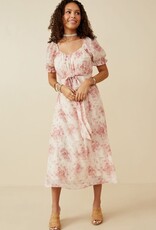 Hayden Carly Midi Dress in Pink Floral