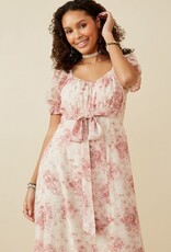 Hayden Carly Midi Dress in Pink Floral