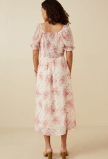 Hayden Carly Midi Dress in Pink Floral