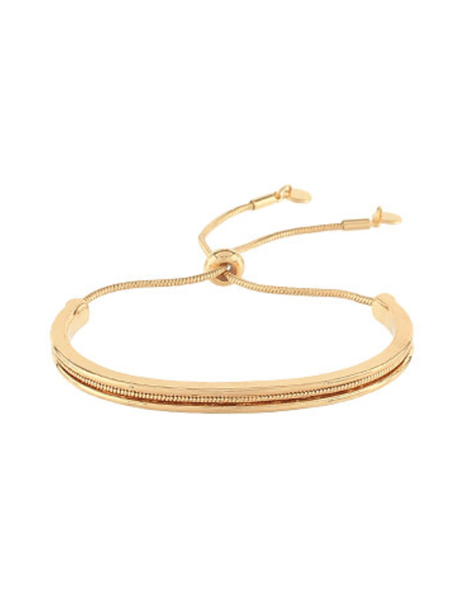 Twist and Chain Metal Cuff Bracelet