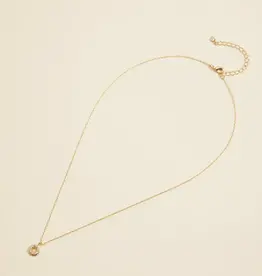 Hollow Cut Circle Necklace