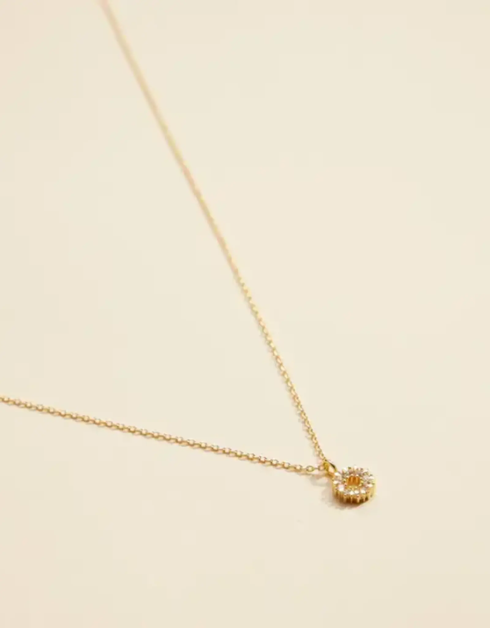 Hollow Cut Circle Necklace