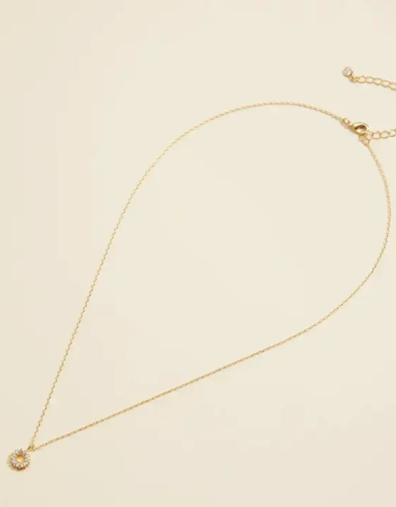 Hollow Cut Circle Necklace