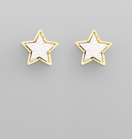 Druzy Star Earring