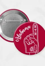Alabama Game Day Button - Fan Hand