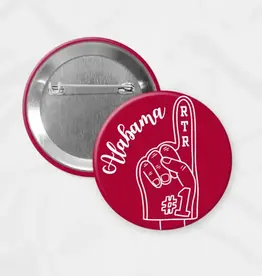 Alabama Game Day Button - Fan Hand