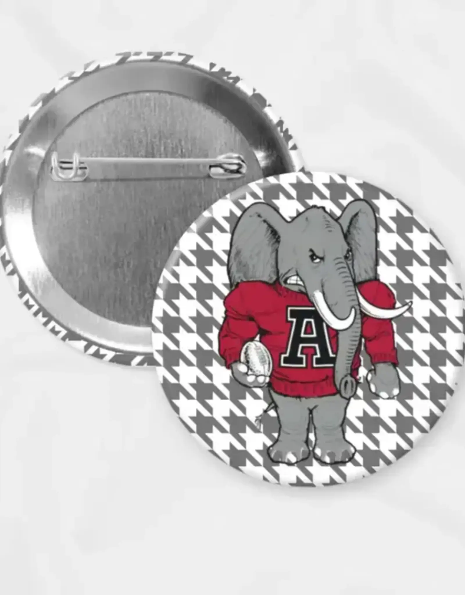 Alabama Game Day Button | Houndstooth Big Al