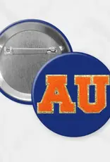 Auburn Game Day Button | Chenille Navy/Orange