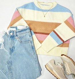 Taylor Sweater in Cream Stripe
