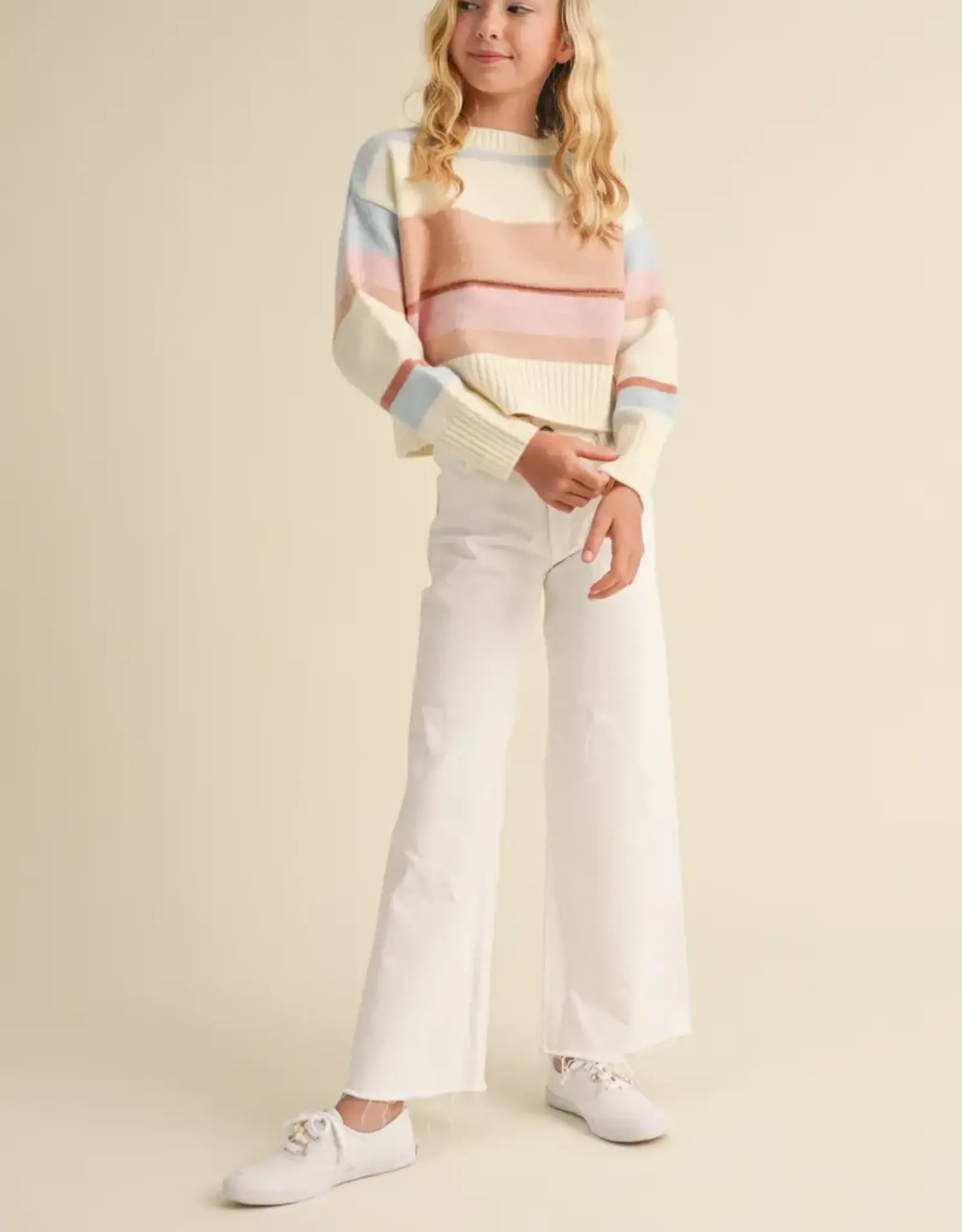 Taylor Sweater in Cream Stripe