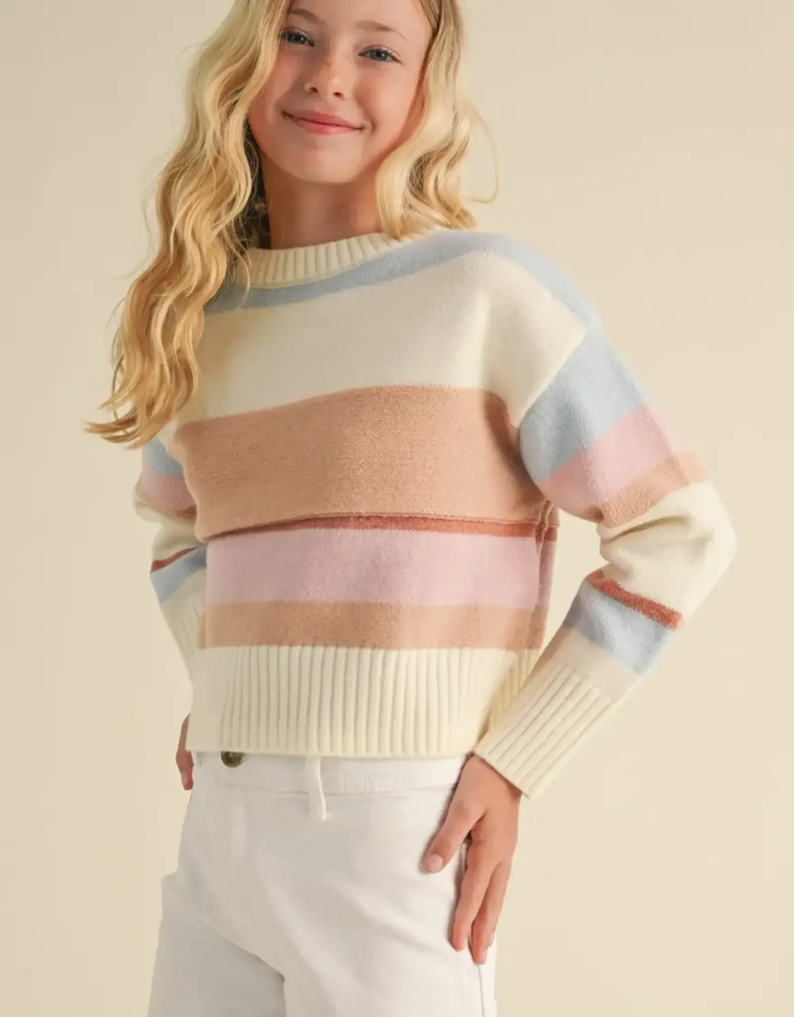 Taylor Sweater in Cream Stripe