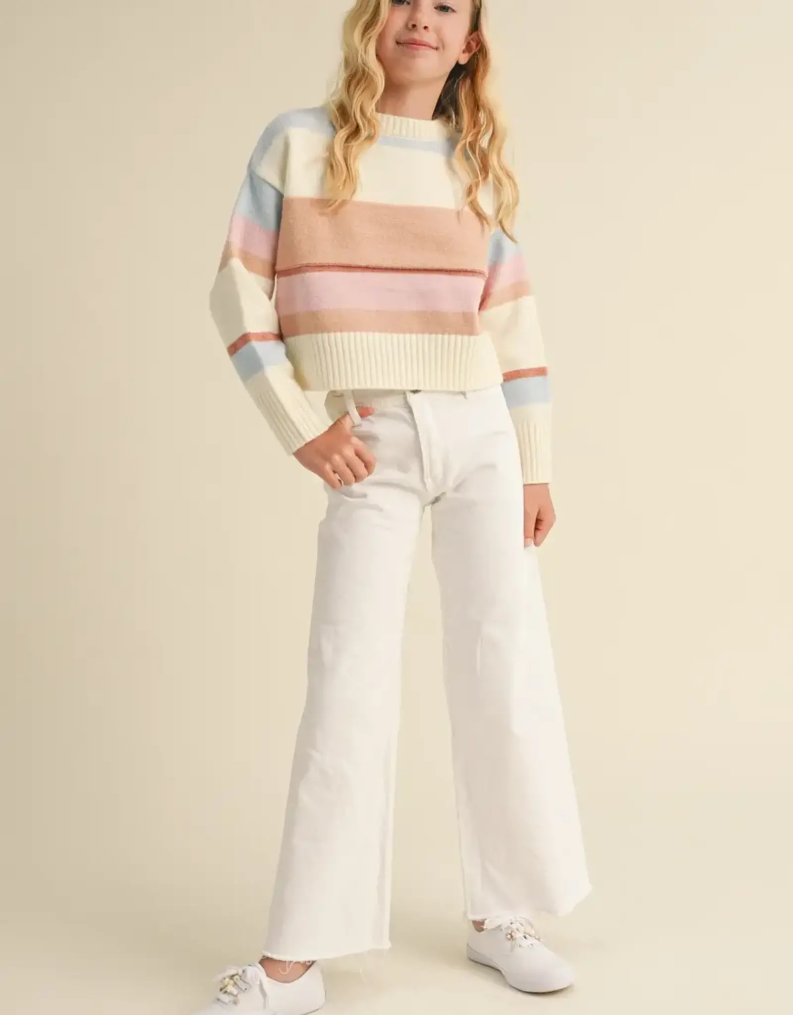 Taylor Sweater in Cream Stripe