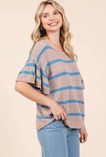 Mittoshop Gracen Top in Blue Stripe