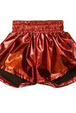 Belle Cher Maroon Metallic Short