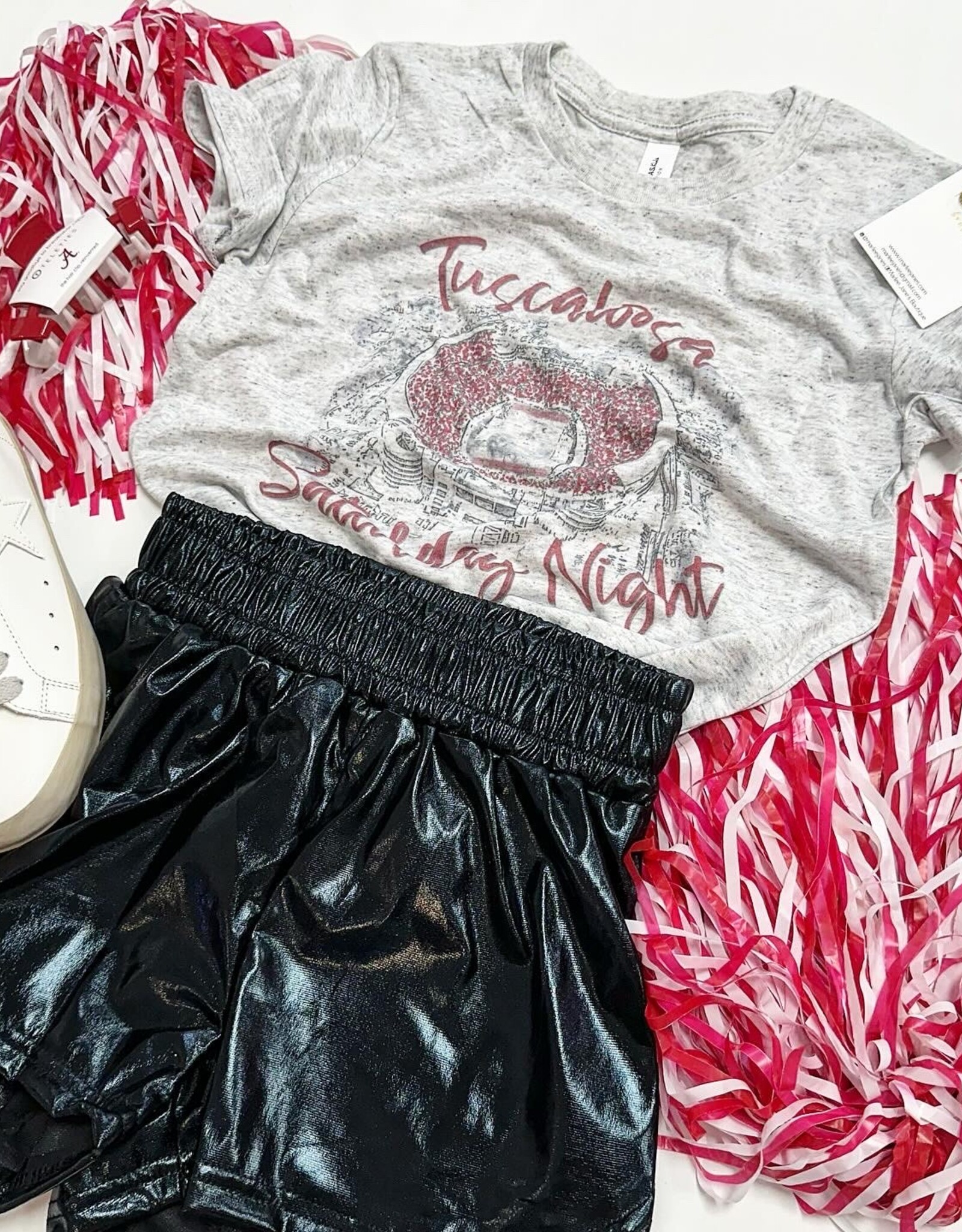 Alabama Saturday Night Graphic Tee in Grey