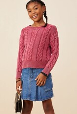 Hayden Layla Sweater in Burgundy