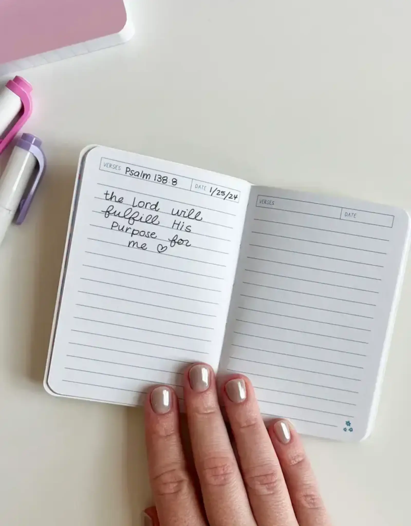 Callie Danielle Little Book of Verses Journal in Yellow