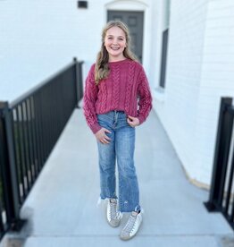 Hayden Layla Sweater in Burgundy
