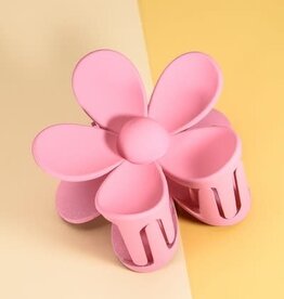 Flower Hair Claw Clip Pink