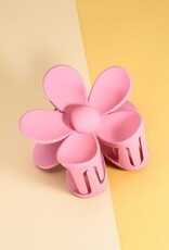 Flower Hair Claw Clip Pink