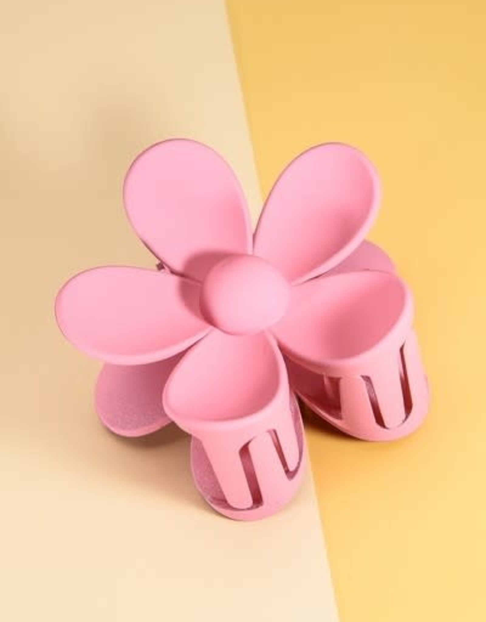 Flower Hair Claw Clip Pink