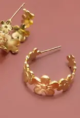 Daisy Hoop Earring