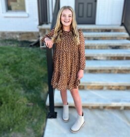 Hayden Emerson Dress in Brown Floral