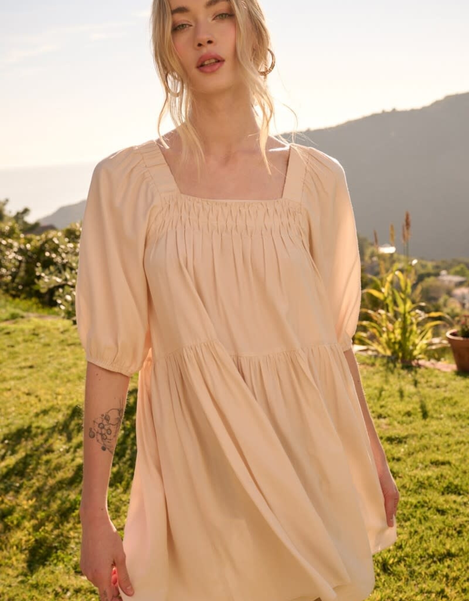 Mittoshop Tiffany Dress in Ivory