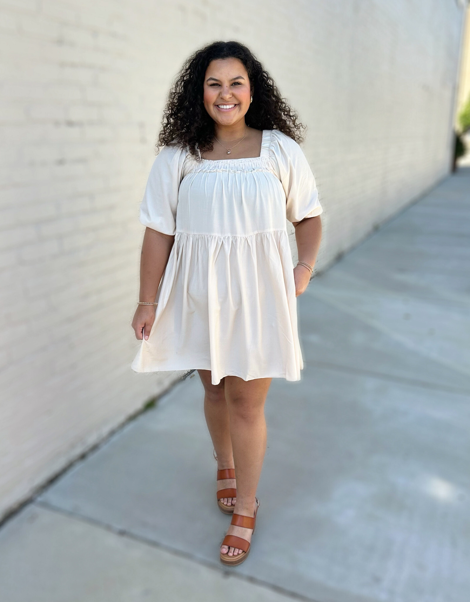 Mittoshop Tiffany Dress in Ivory
