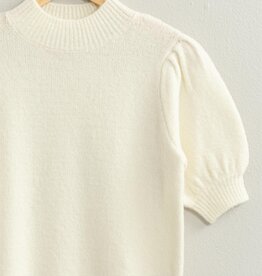 HYFVE Peyton Sweater Top in Cream