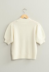HYFVE Peyton Sweater Top in Cream