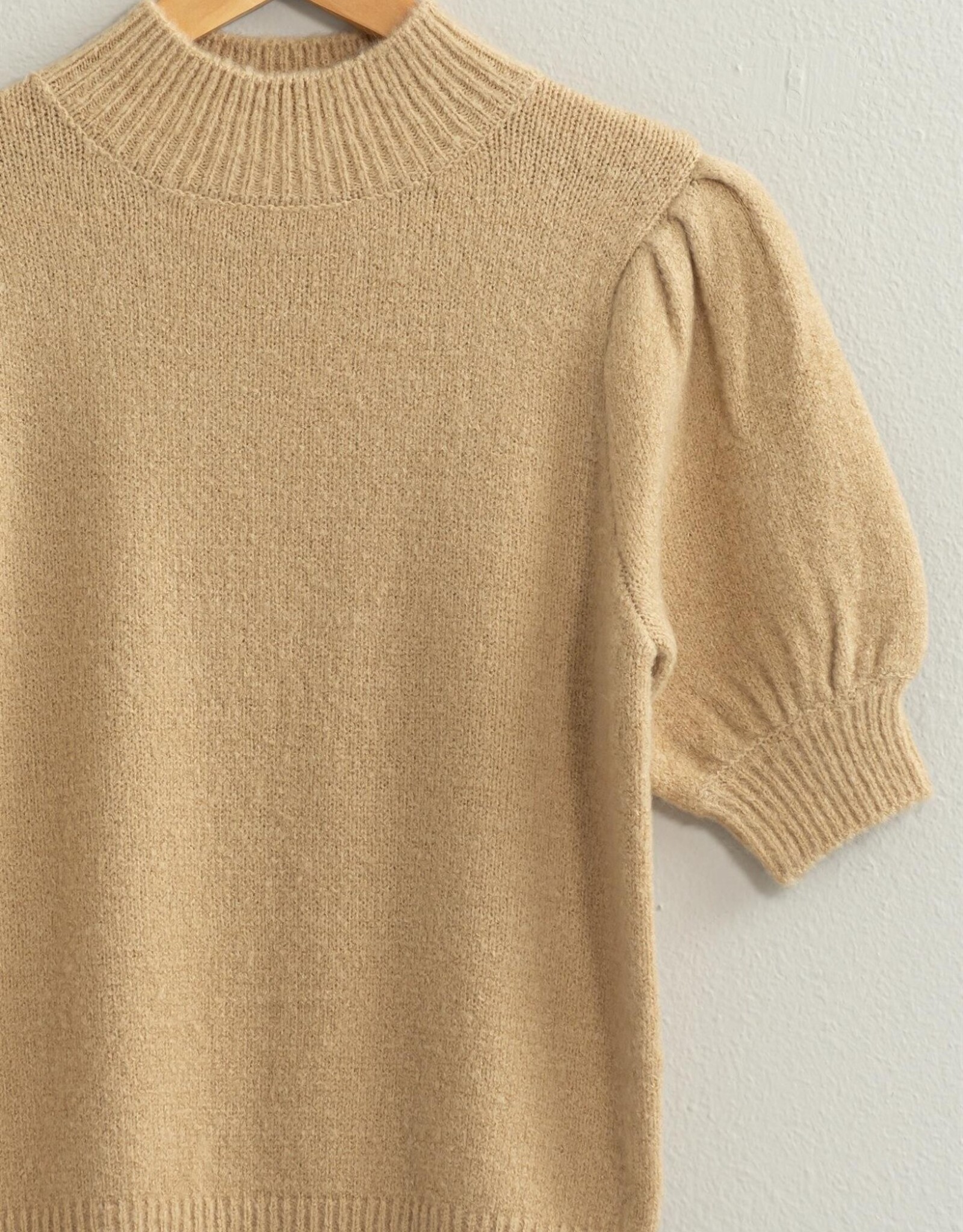 HYFVE Peyton Sweater Top in Taupe