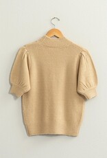 HYFVE Peyton Sweater Top in Taupe