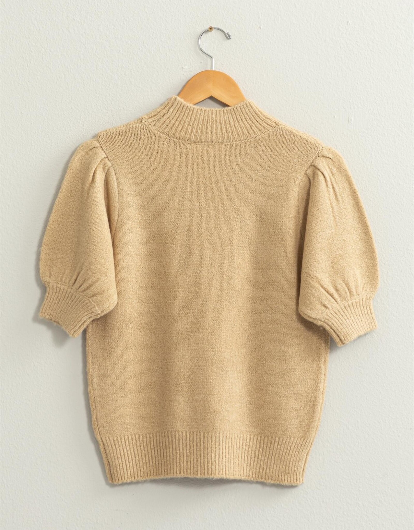 HYFVE Peyton Sweater Top in Taupe
