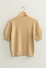 HYFVE Peyton Sweater Top in Taupe
