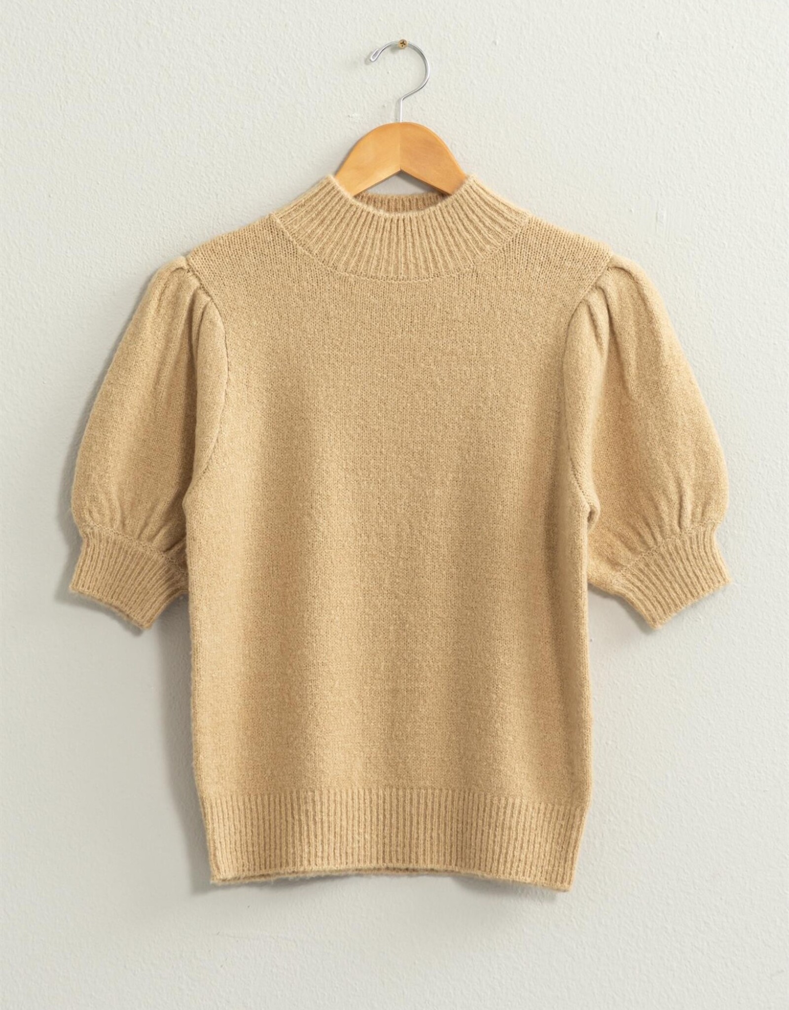 HYFVE Peyton Sweater Top in Taupe