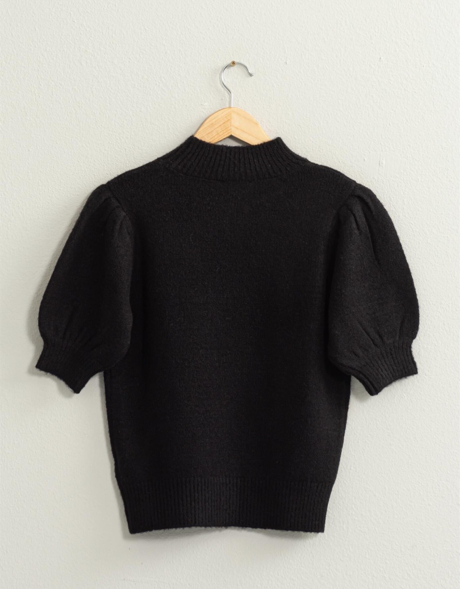 HYFVE Peyton Sweater Top in Black