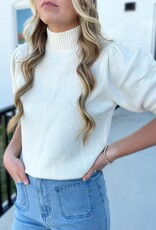 HYFVE Peyton Sweater Top in Cream
