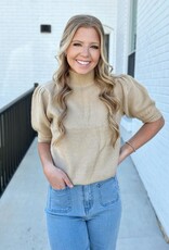 HYFVE Peyton Sweater Top in Taupe