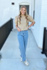 HYFVE Peyton Sweater Top in Taupe