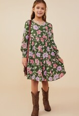 Hayden Haley Dress in Green Floral