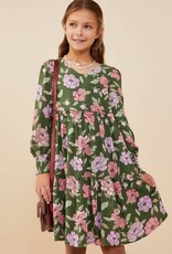 Hayden Haley Dress in Green Floral