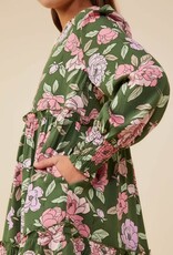 Hayden Haley Dress in Green Floral