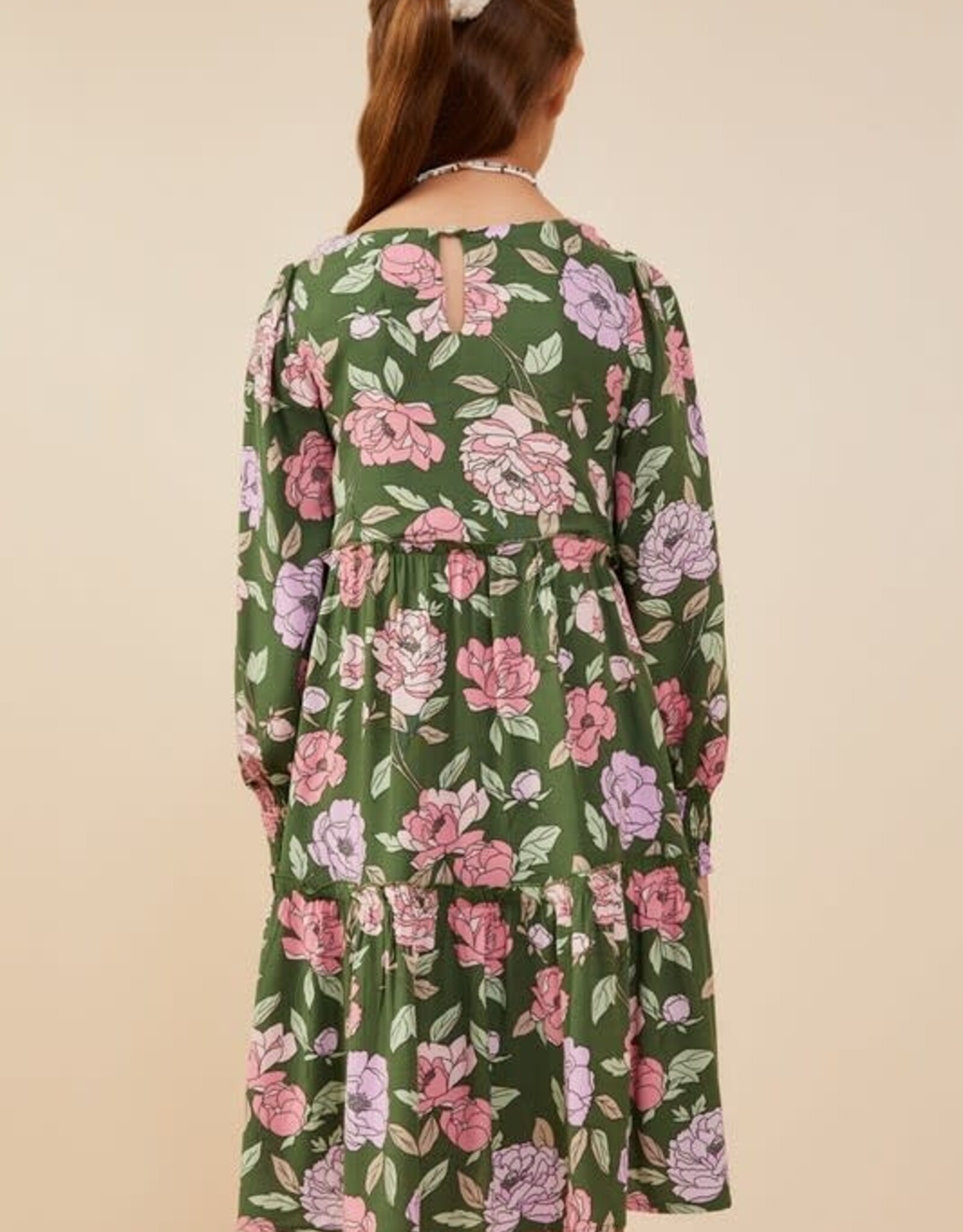Hayden Haley Dress in Green Floral