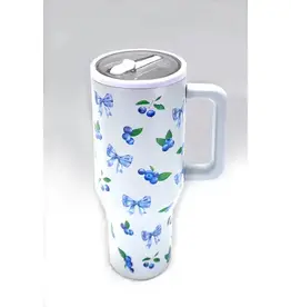 40 oz. Tumbler in Blueberry Bow