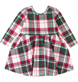 RuffleButts Dashing Dreams Christmas Plaid Dress